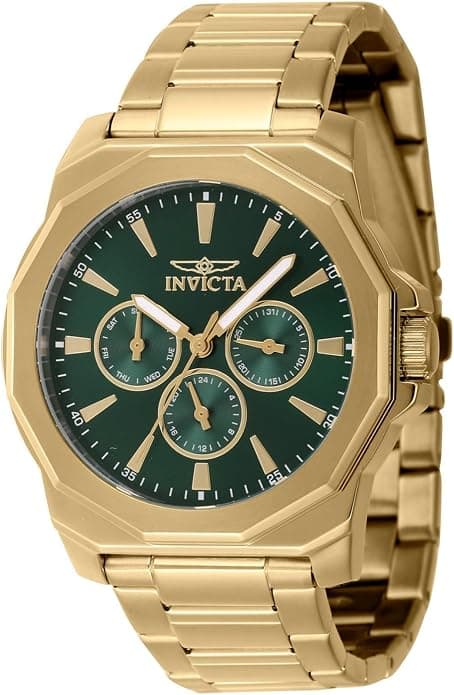 Invicta Speedway 9211 Edelstahl Herren Edition Dorado/Verde