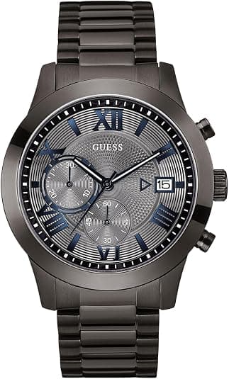 Guess Men's Analog Dress Acero